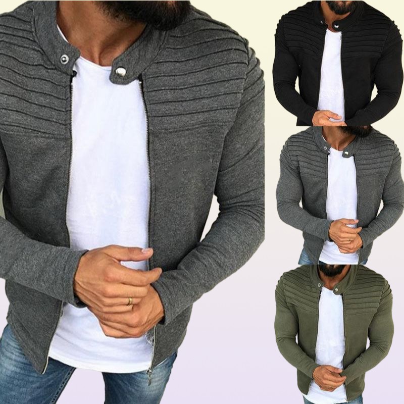 Men039s Jackets Winter Slim Fit Warm Coat Moto Biker Stylish Cool Muscle Jacket Outwear Crop Tops Plus Size M3XL6609791