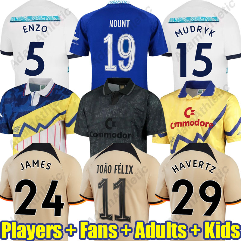 ENZO CFC soccer jerseys 2023 2024 MUDRYK JOAO FELIX MOUNT 90S retro football shirts kids kit player version HAVERTZ STERLING JAMES STERLING Blues jersey 23/24, 22-23 away kids
ENZO CFC soccer jerseys 2023 2024 MUDRYK JOAO FELIX MOUNT 90S retro football shirts kids kit player version HAVERTZ STERLING JAMES STERLING Blues jersey 23/24, 22-23 away kids