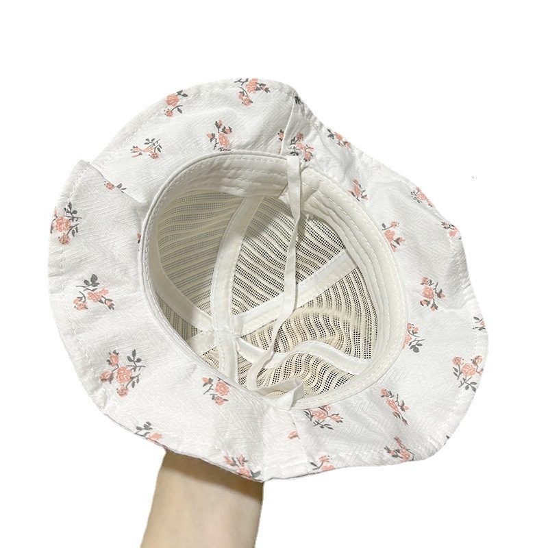 Caps Hats Spring Summer Sun Hat for Baby Girl Cute Dot Print Infant Bucket Cap Sweet Princess Bowknot born Beanie Caps Gorras 230427