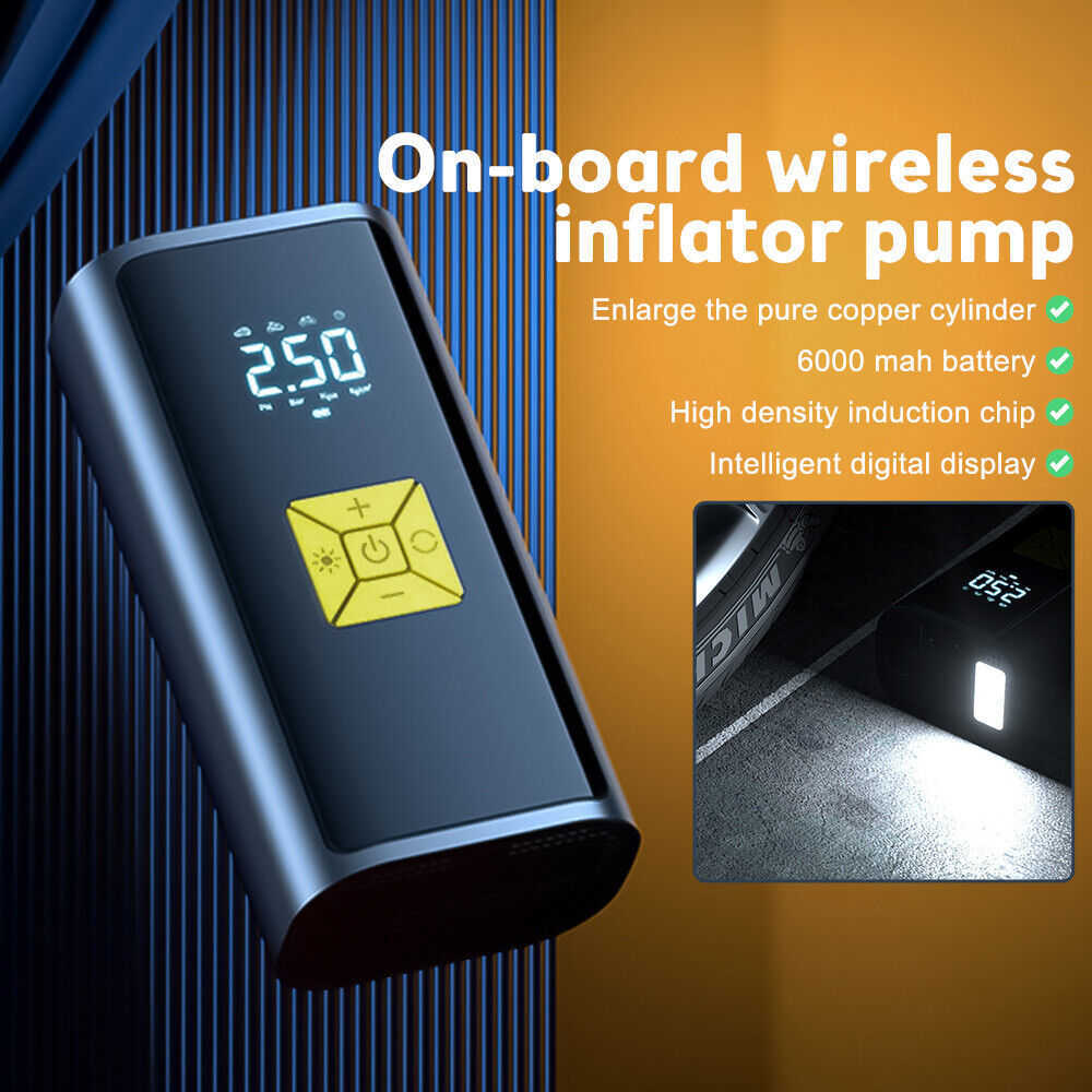 2023 Digital Tire Inflator 12V Car Portable Air Compressor Pump 150 PSI Car Air Compressor for Auto Car Motorcycles Bicycles