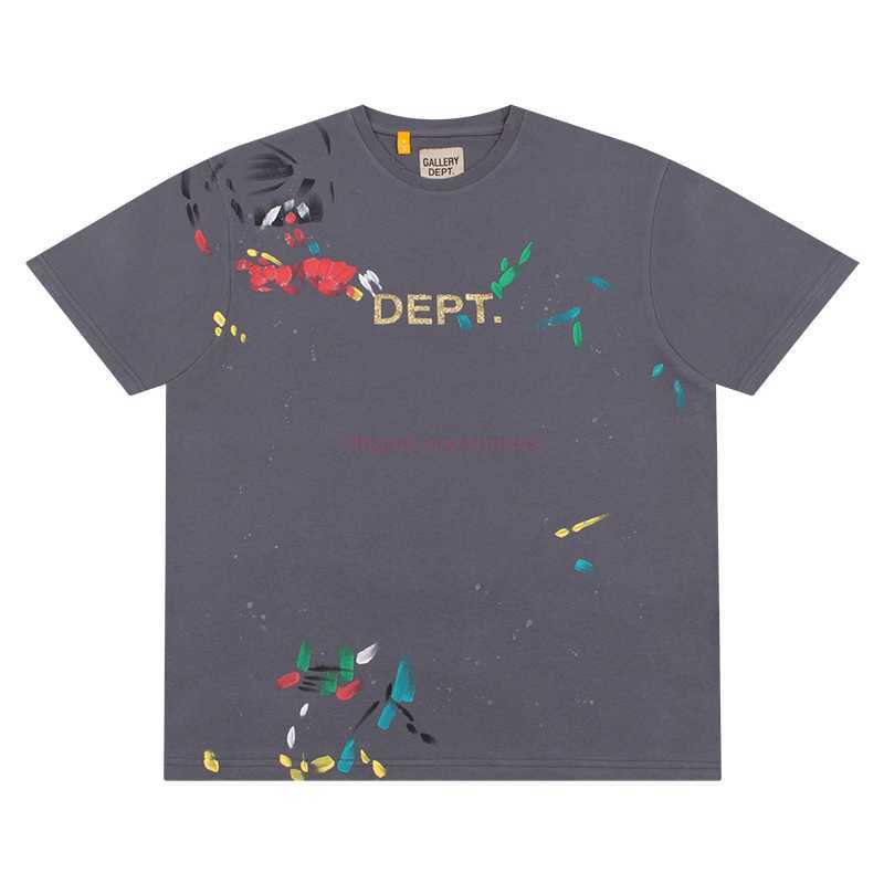 Fashion Designer Clothing Tees Rock Tshirt Galleryes Depts. 23ss Gold Plated Letter Hand-painted Ink Wash Men's Women's Short Sleeve T-shirt Hip hop TShirts Tops, Wash black
Fashion Designer Clothing Tees Rock Tshirt Galleryes Depts. 23ss Gold Plated Letter Hand-painted Ink Wash Men's Women's Short Sleeve T-shirt Hip hop TShirts Tops, Wash black