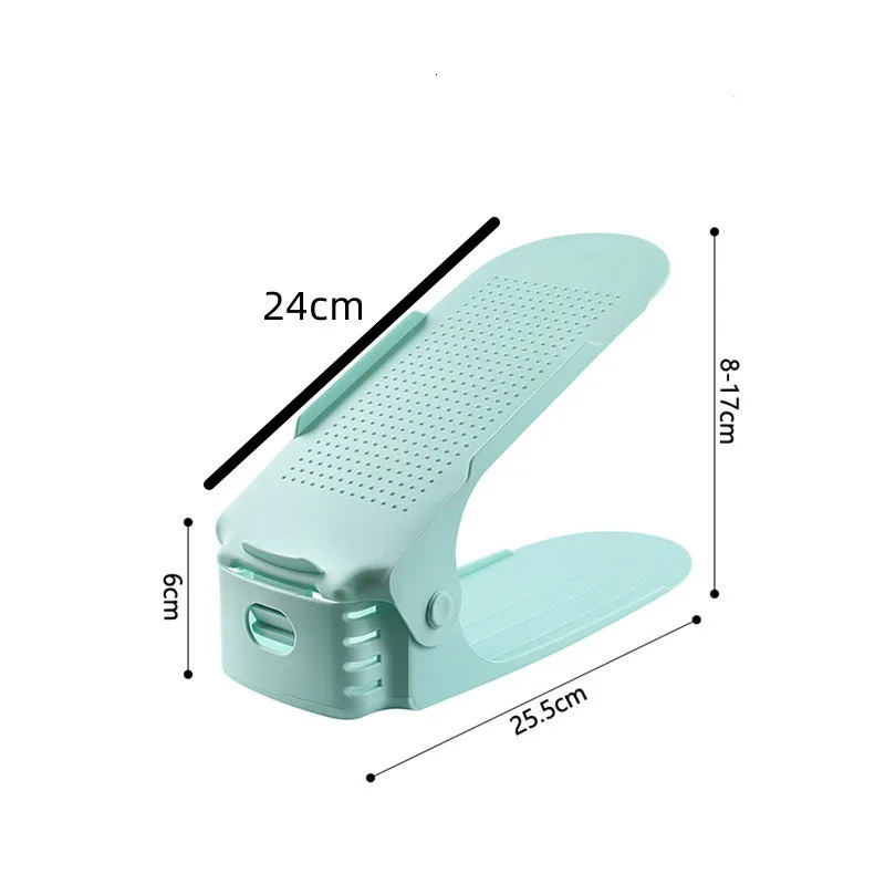 Shoe Parts Accessories 8pcs Durable Adjustable Organizer Footwear Support Slot Space Saving Cabinet Closet Stand Shoes Storage Rack Shoebox 231127