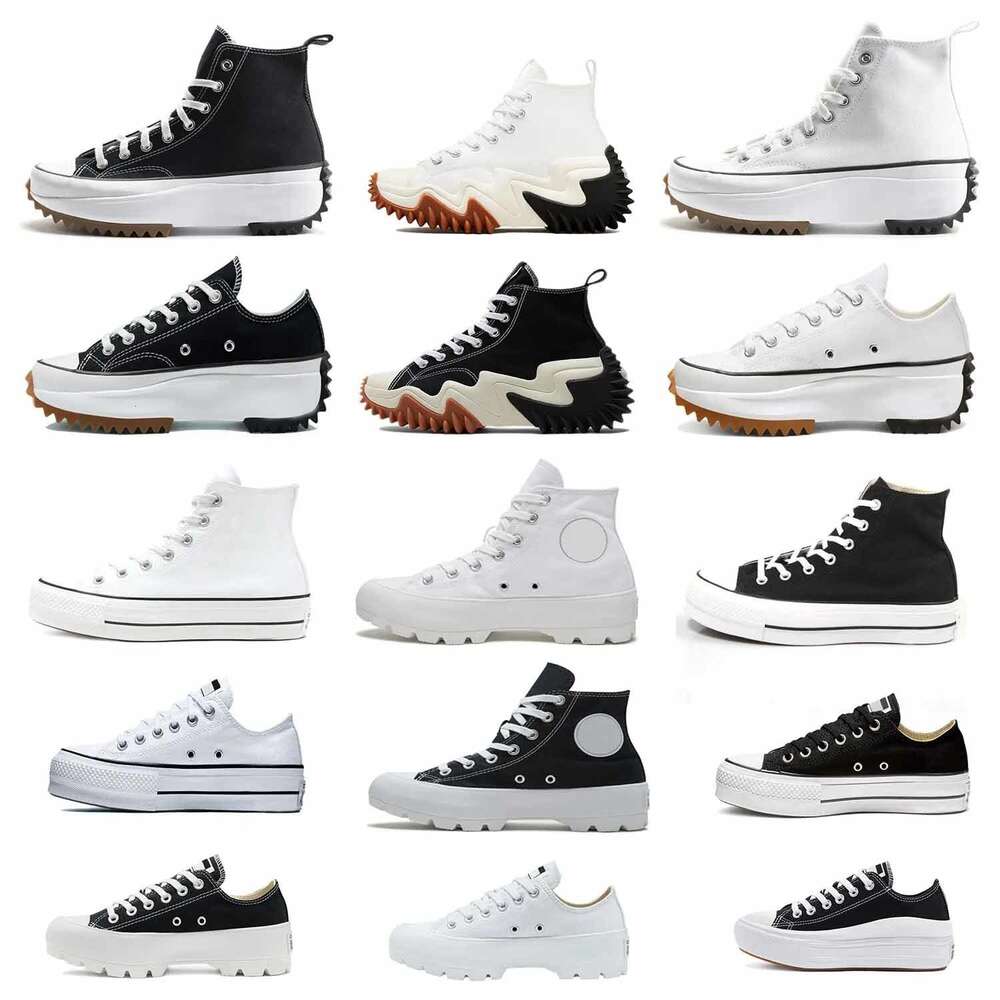 Mens Women Canvas Casual run star Shoes Platform Shoe Sport Sneakers Spring And Autumn Classic Triple Black White High Low Mens shoes 35-44