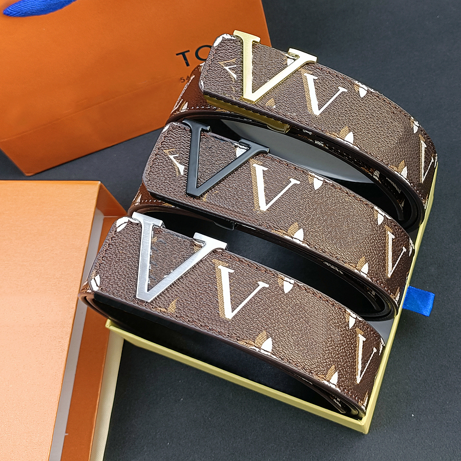 Designer belt luxury men classic pin buckle Letter v belts gold and silver buckle head striped casual width 3.8cm size 105-125cm fashion versatile good, Customize
Designer belt luxury men classic pin buckle Letter v belts gold and silver buckle head striped casual width 3.8cm size 105-125cm fashion versatile good, Customize