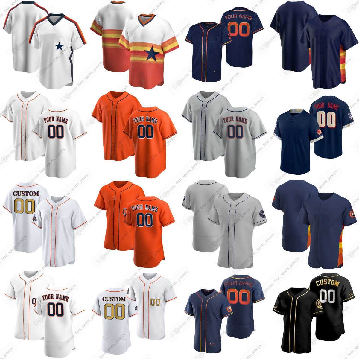 2023 Custom Astros Baseball Jerseys Jose Altuve Yordan Alvarez Alex Bregman Jeff Bagwell Jeremy Pena Kyle Tucker Mauricio Dubon Martin Maldonado Jose Abreu Abreu, Men sizes--6xl
2023 Custom Astros Baseball Jerseys Jose Altuve Yordan Alvarez Alex Bregman Jeff Bagwell Jeremy Pena Kyle Tucker Mauricio Dubon Martin Maldonado Jose Abreu Abreu, Men sizes--6xl