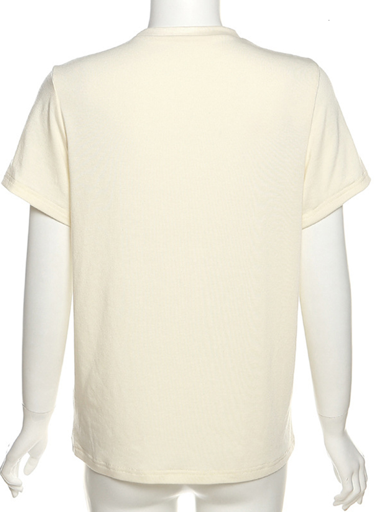 Women's T Shirt Kaus Grafis Gambar Huruf Mode Sifreyr Atasan Kasual Lengan Pendek Leher O Musim Panas Wanita Longgar Streetwear Seksi Y2K 230427