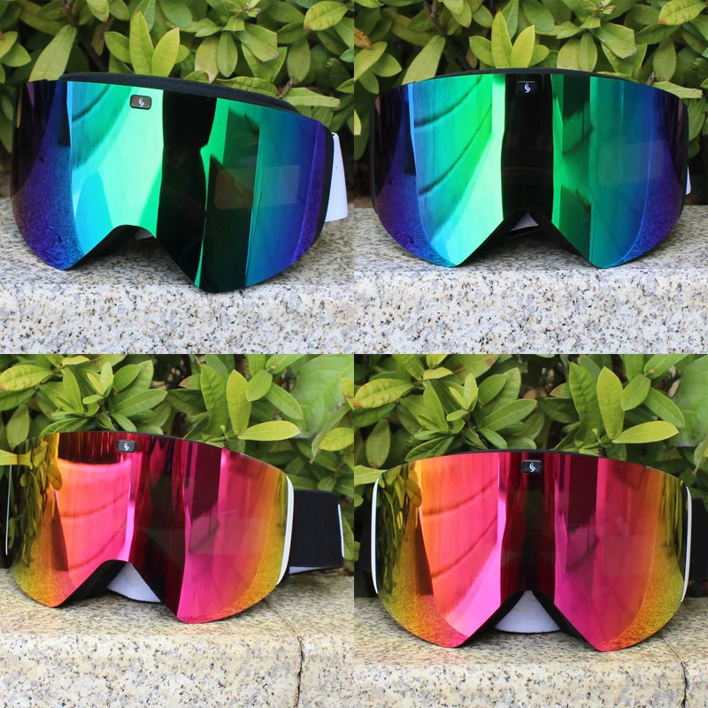 Ski Goggles Double Layer Magnetic Polarized Lens Skiing Antifog UV400 Snowboard Men Women Glasses Eyewear 231127