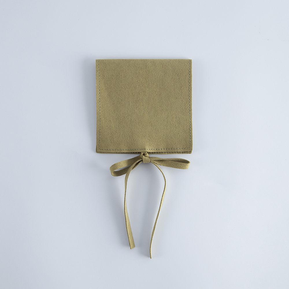 50pcs Microfiber Envelope Bag with Rope Dark Green Necklace Rings Earrings Brooch Jewelry Package Pouch Suede Jewellry Packaging Small Wedding Favor P