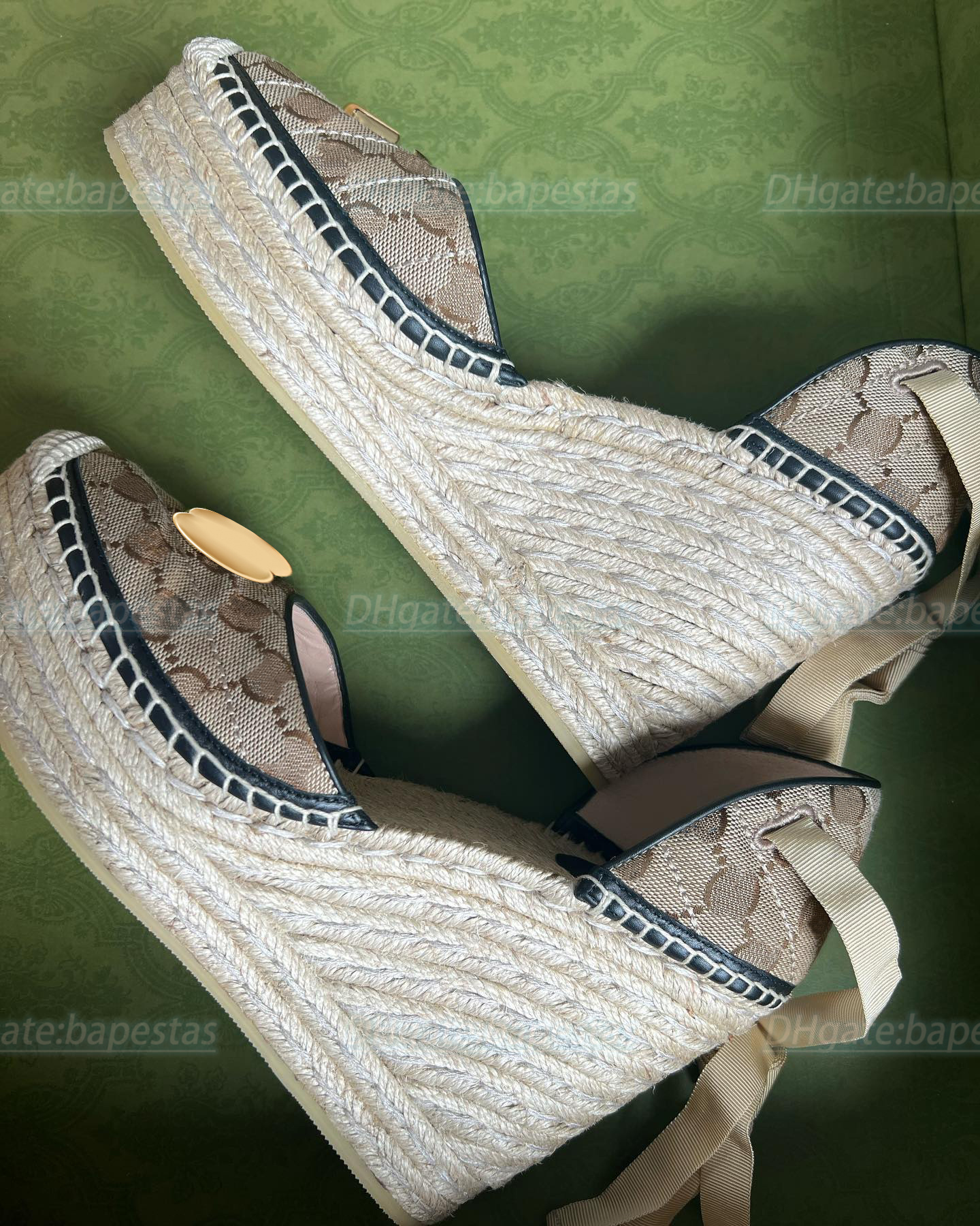 luxury top quality slide designer woman shoe wedge espadrille with ribbon tie leather high heel sandal summer man slipper with dust bag, #6
luxury top quality slide designer woman shoe wedge espadrille with ribbon tie leather high heel sandal summer man slipper with dust bag, #6