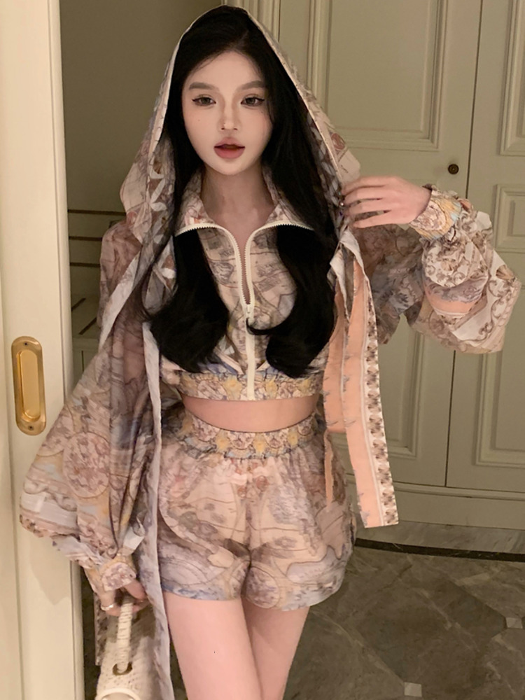 Women's Tracksuits 2023 spring summer Short Sets Two Piece Set for Women Shorts Pants conjuntos cortos ensemble femme 2 piece set outfit 230427