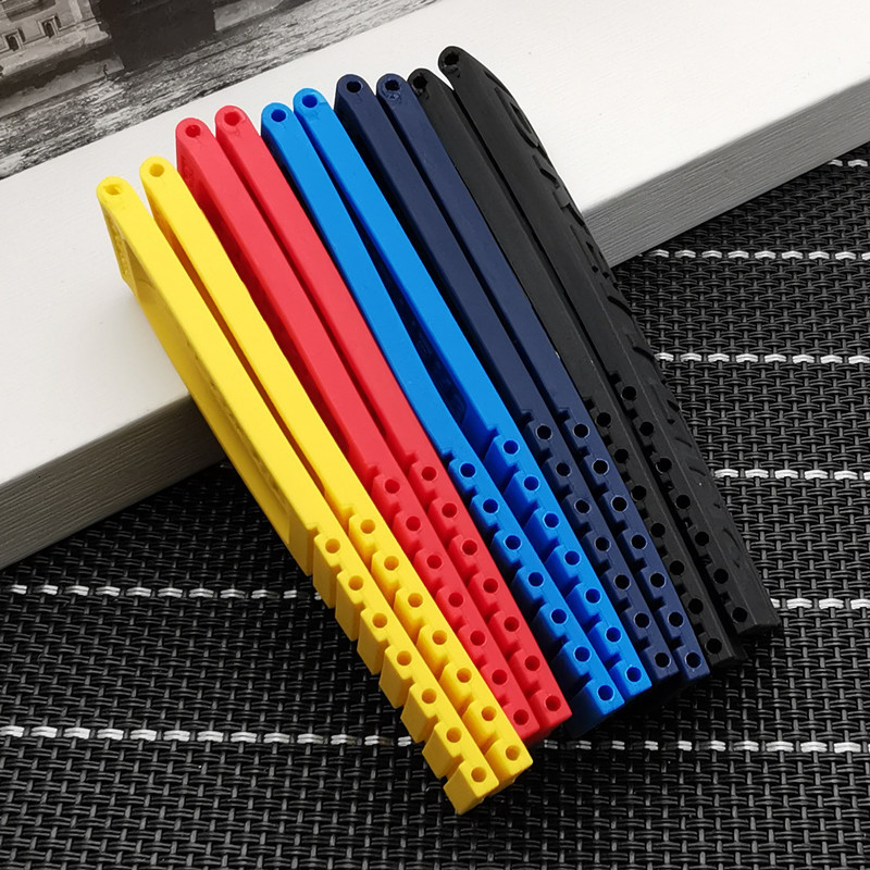 Watch Bands22mm Black Blue Red Yellow Bracelet SilICONe Rubber Band Stainless buckle 230426