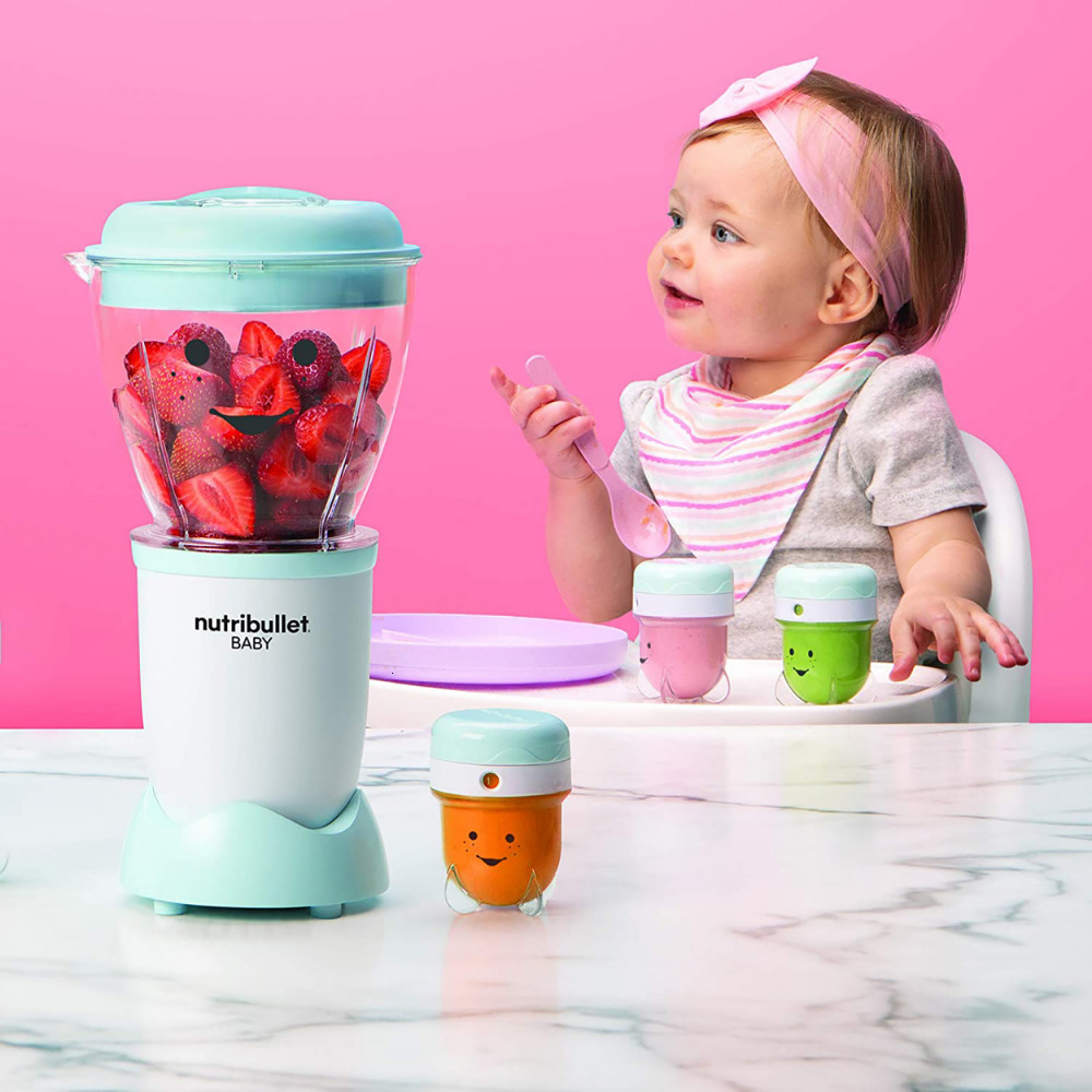 Baby Food Mills Baby Food Blender 32-oz Blue NBY-50100 Mixeur Blender Food Processor 230427