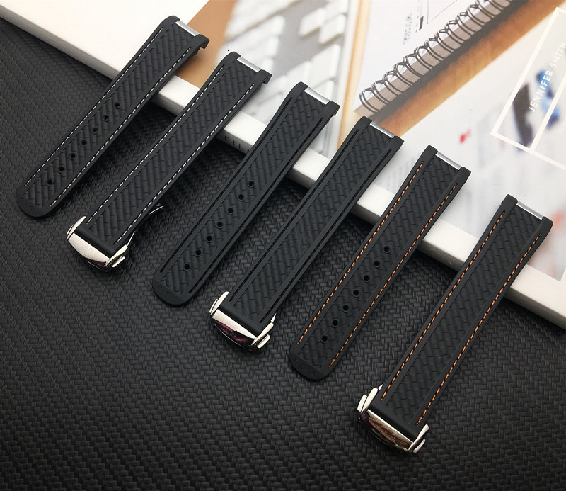 Watch Bands 20mm band Curved End SilICONe Rubber band with Metal for strap 300 AQUA TERRA AT150 8900 Tools 230426
