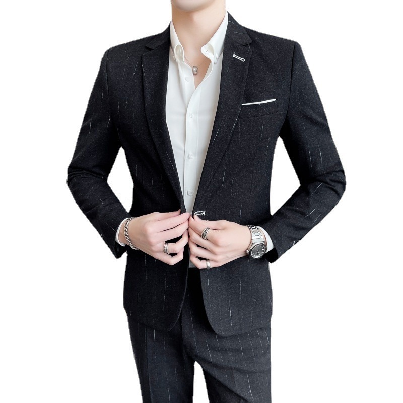 Men's Suits Blazers Men's S-5XL High Quality Suit Business Gentleman Fashion Comfortable Casual Professional Formal Wedding Banquet Suit Dre