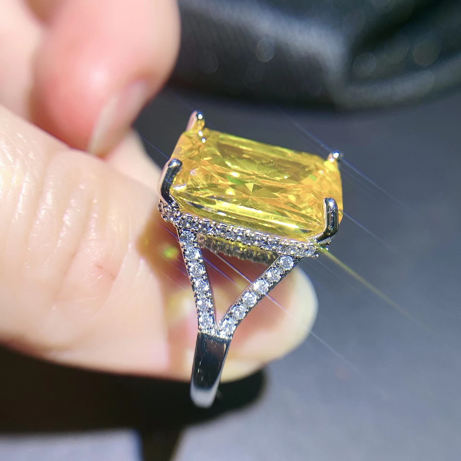 Sterling Sier Dia Engagement Rings: Elegant Women's Band Ring with Cubic Zirconia Gemstones, Perfect for Weddings and Anniversaries Free shi