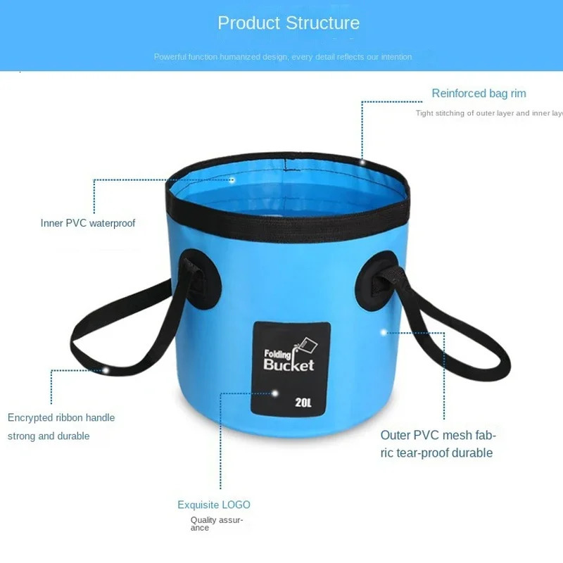 Outdoor Gadgets Camping Shower Outdoor Hiking Travel Portable Shower And 20L Bucket Set Car Washer Plant Watering Pet Cleaning 12V Electric Pump 23112