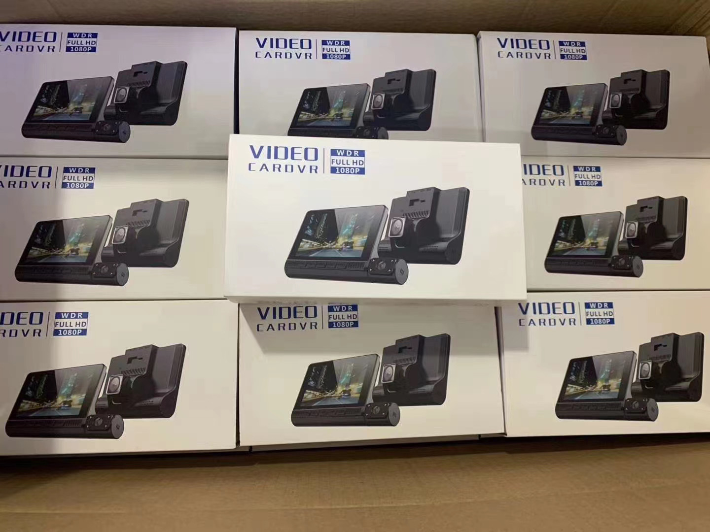 4 Inch HD 1080P 3 Lens Car DVR Video Recorder Dash Cam Smart G-Sensor 170 Degree Wide Angle Ultra Resolution Front Interior with Rear Camera