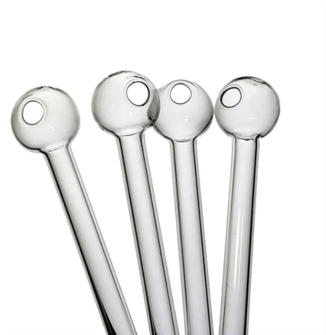 12cm 10cm Glass Oil Burner Pipe hookahs Spoon Hand Pipes For Smoking Accessories Tobacco Tool