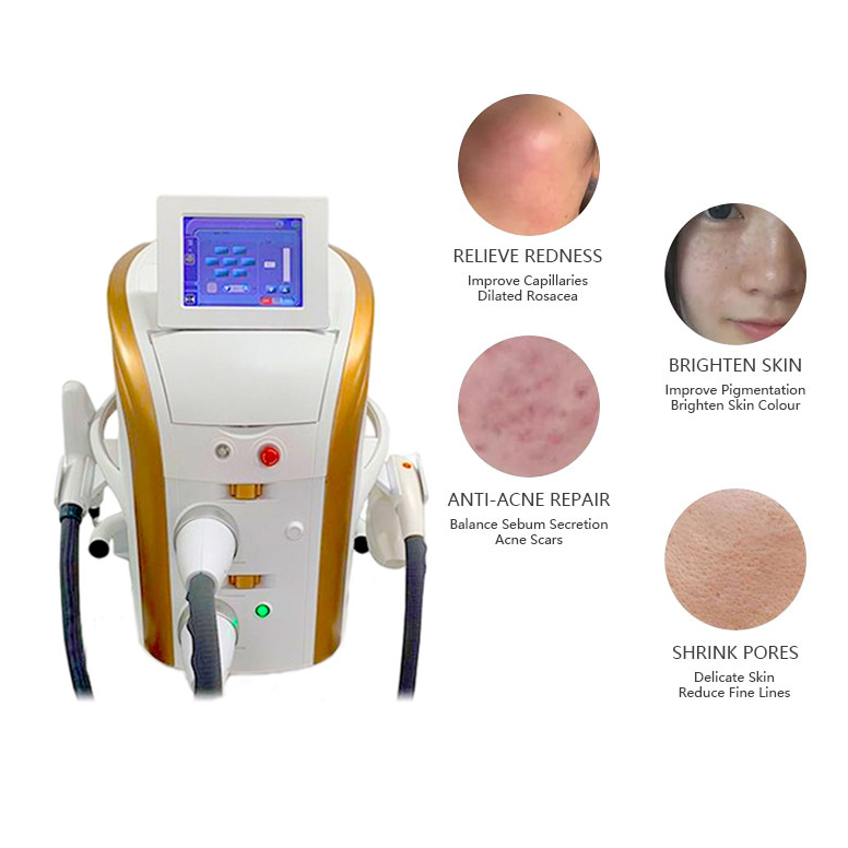 2024 Portable 2 in 1 Skin Beauty Hair/Tattoo Removal Rejuvenation Anti-aging Salon OPT IPL + Picosecond Laser Acne Treatment Wrinkle Dispelling Device