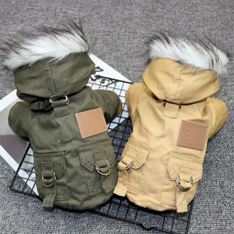 Dog Apparel Clothes Winter Puppy Pet Coat Jacket For Small Medium Dogs Thicken Warm Hoodie Chihuahua Yorkies Pets Clothing 231127