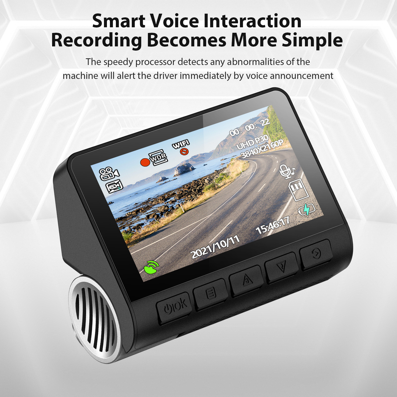V55 3 Inch IPS Dash Cam Built in GPS WIFI 1080P Car DVR Dual Lens Dash Camera Dashcam Wide Angle Video Recorder Rear Camera Night Vision