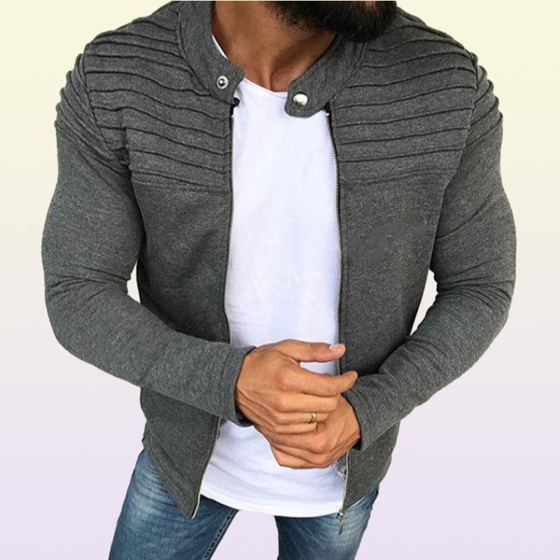 Men039s Jackets Winter Slim Fit Warm Coat Moto Biker Stylish Cool Muscle Jacket Outwear Crop Tops Plus Size M3XL6609791