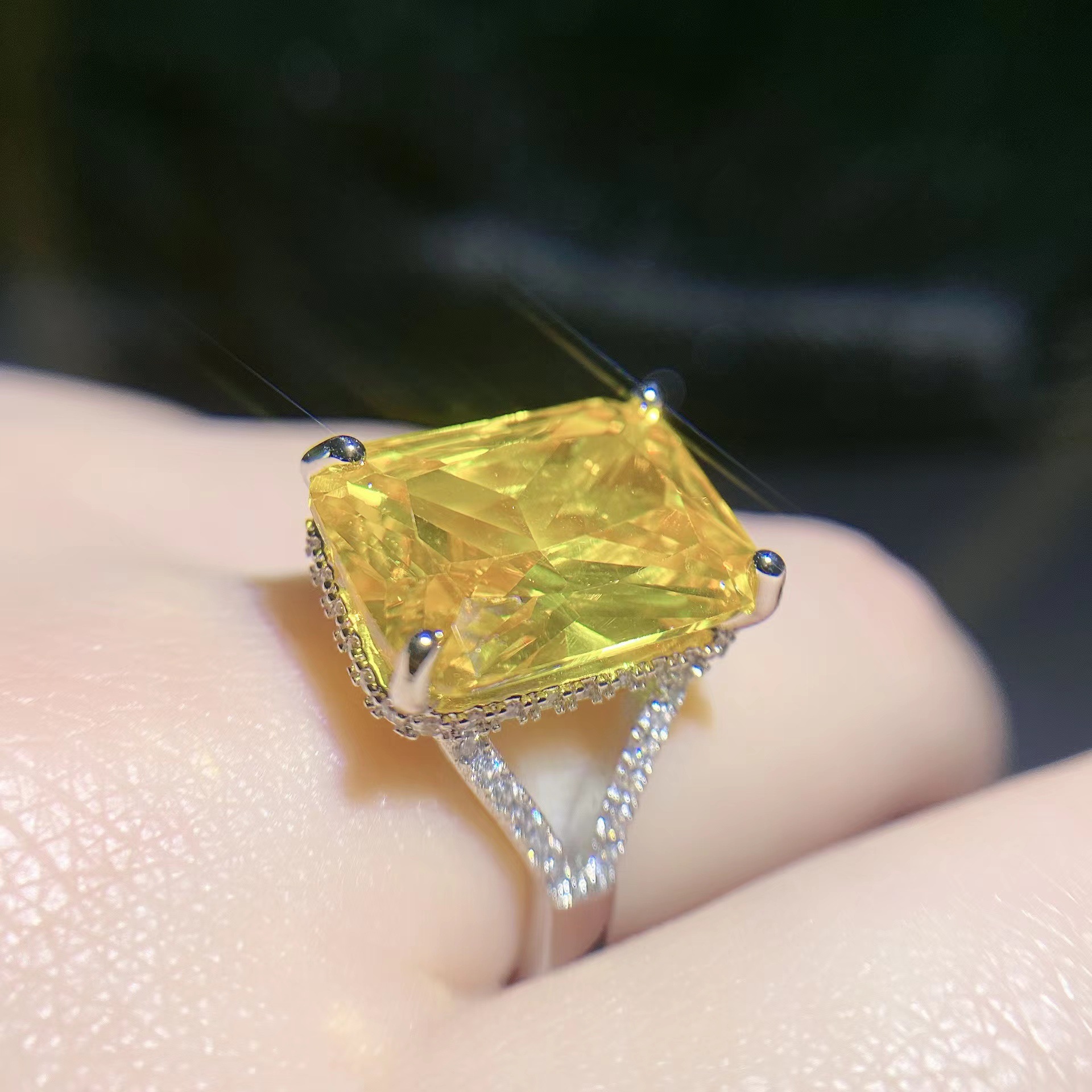 Sterling Sier Dia Engagement Rings: Elegant Women's Band Ring with Cubic Zirconia Gemstones, Perfect for Weddings and Anniversaries Free shi