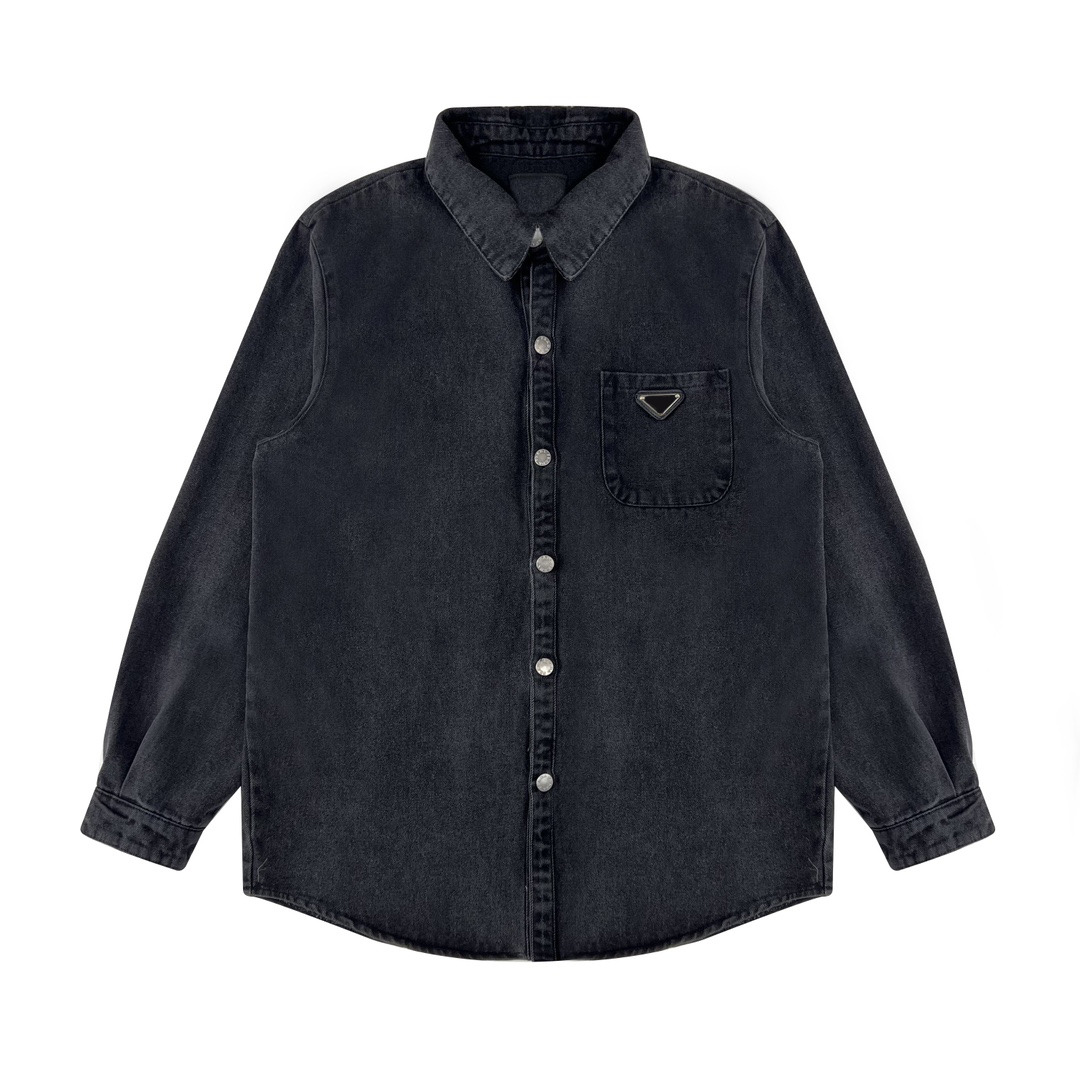 23ss Limited street women shirt jacket style brand classic denim jackets Vintage washing Grand luxury art movement fabric lapel jeans quality spring necessary, Black
23ss Limited street women shirt jacket style brand classic denim jackets Vintage washing Grand luxury art movement fabric lapel jeans quality spring necessary, Black