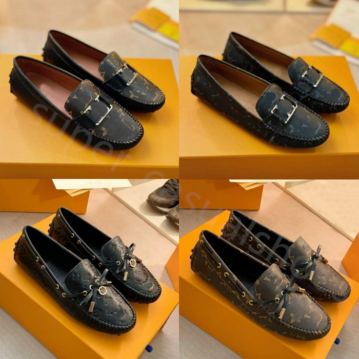 Top Designers Shoes Mens Fashion Loafers Genuine Leather Men Women Business Office Work Formal Dress Shoes Brand Designer Party Wedding Flat Shoe Size 35-46