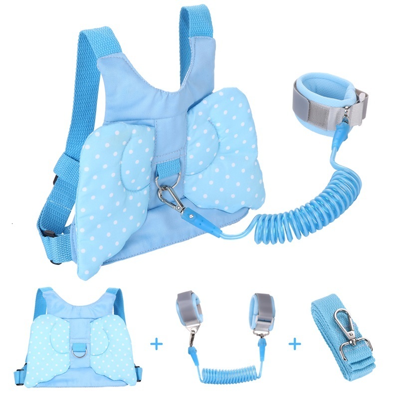 Baby Walking Wings 3In1 Baby Harness Anti Lost Wrist LinkToddlers Leash Backpack Walking Safty Child Kids Wristband Assistant Strap Belt Butterfly 230