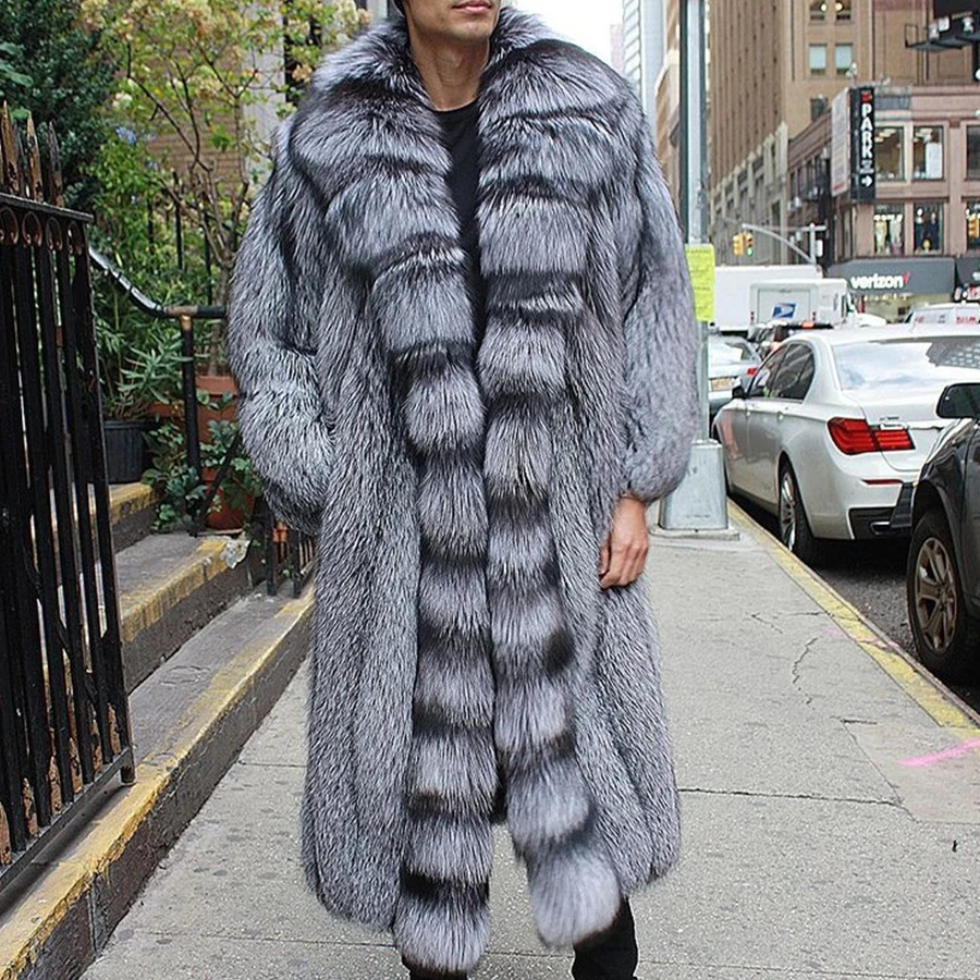 Men's Jackets Fur Coat Men Real Jacket Winter Coats Warm Thick Overcoats 231127