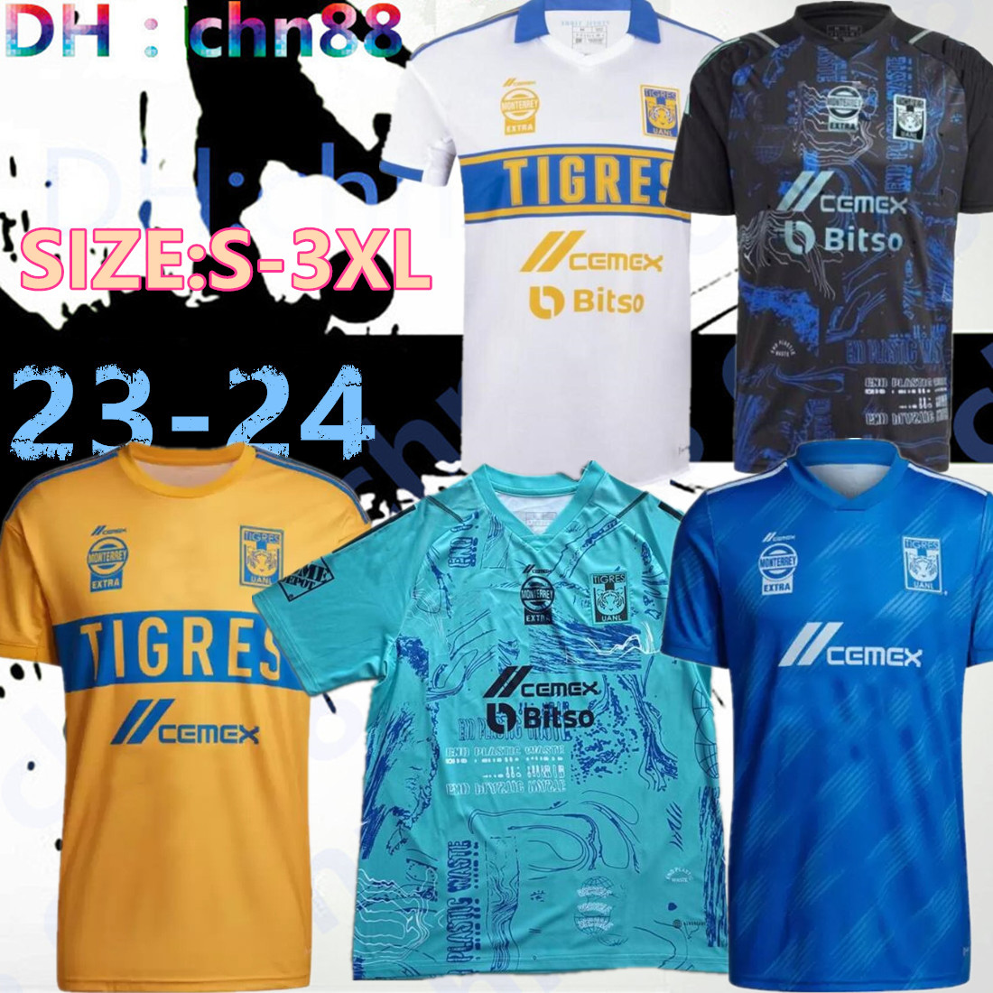 Liga MX 2023 2024 Tigres Soccer Jerseys GIGNAC NICO SOTELDO S.CORDOVA CORDOVA THAUVIN UANL home away 3rd 22 23 football men and kids shirt 4XL 3XL, 22-23 home
Liga MX 2023 2024 Tigres Soccer Jerseys GIGNAC NICO SOTELDO S.CORDOVA CORDOVA THAUVIN UANL home away 3rd 22 23 football men and kids shirt 4XL 3XL, 22-23 home
