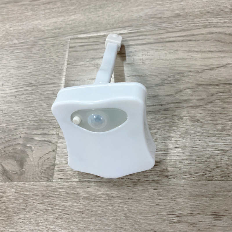 Toilet Night LED Light Lamp 8 16 Colours Smart Bathroom Closestool Supplies Human Motion Sensor Activated PIR Automatic RGB Backlight Luminaria WC Bow