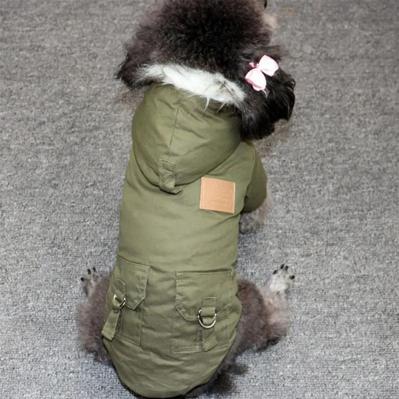 Dog Apparel Clothes Winter Puppy Pet Coat Jacket For Small Medium Dogs Thicken Warm Hoodie Chihuahua Yorkies Pets Clothing 231127