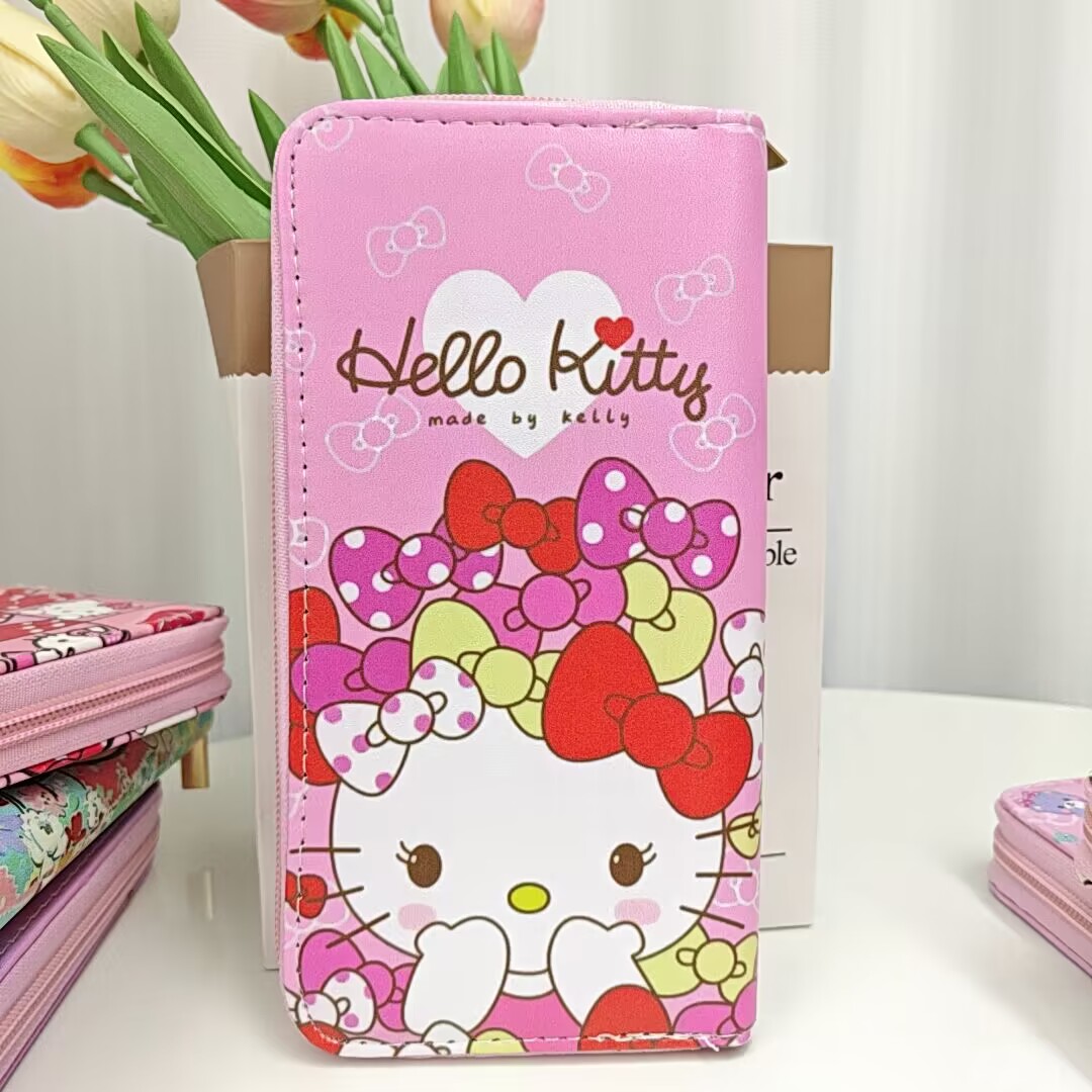 Girl Cute Cat Multi Function Purse Children Cute Accessories Big Capactiy Bag Kids Birthday Gift