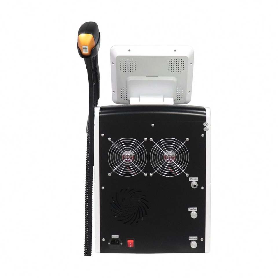 Professional 808nm Diode Laser Painless Hair Removal Machine Diode Laser Depilatory Permanent Follicle Damage Skin Whitening Pore Reduction Device