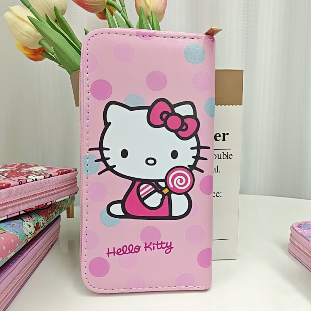Girl Cute Cat Multi Function Purse Children Cute Accessories Big Capactiy Bag Kids Birthday Gift