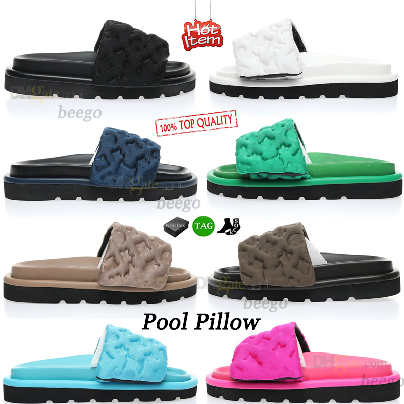 With box Designer Brand Women Man Slippers Pool Pillow Flat Comfort Mule Women Designer Slippers Fashion Slide slides Size 35-45, #1
With box Designer Brand Women Man Slippers Pool Pillow Flat Comfort Mule Women Designer Slippers Fashion Slide slides Size 35-45, #1