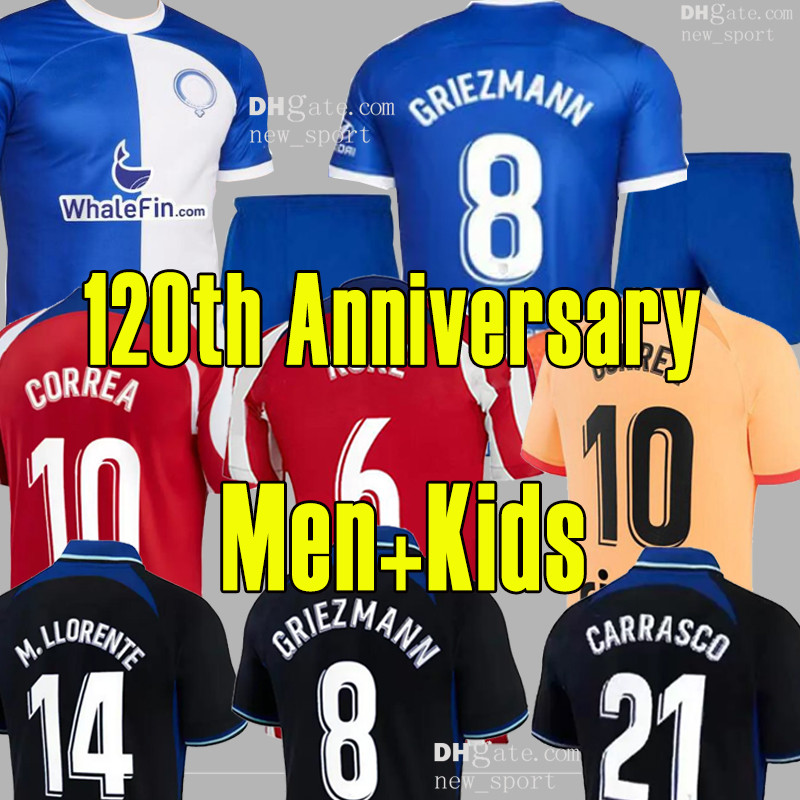 23 24 120th Anniversary soccer jerseys MEMPHIS Atletico MadridS home 2023 M. LLORENTE Correa uniforms away Men kids kit GRIEZMANN R. DE PAUL camiseta football shirts, 22 23 home patch
23 24 120th Anniversary soccer jerseys MEMPHIS Atletico MadridS home 2023 M. LLORENTE Correa uniforms away Men kids kit GRIEZMANN R. DE PAUL camiseta football shirts, 22 23 home patch