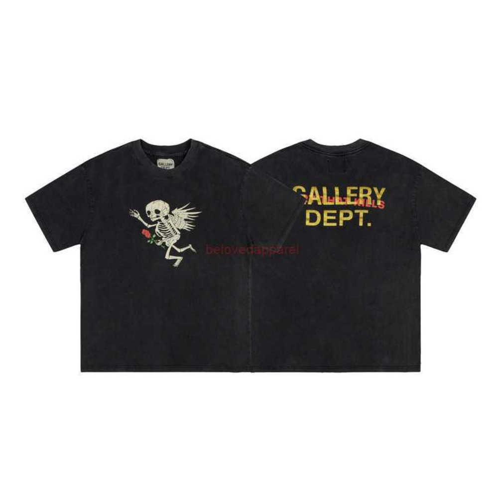 Fashion Designer Clothing Galery Dept Garment Wash Angel Skull Rose Print Short Sleeve Men's Women's Loose T-shirt Summer Casual Streetwear Sportswear Hip Hop, Wash black
Fashion Designer Clothing Galery Dept Garment Wash Angel Skull Rose Print Short Sleeve Men's Women's Loose T-shirt Summer Casual Streetwear Sportswear Hip Hop, Wash black