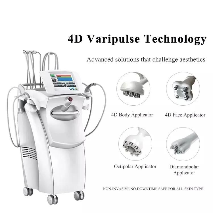 multi-polar RF Vaccum roller massage slimming machine 4D Body contouring Fat reduction Lymphatic drainage device