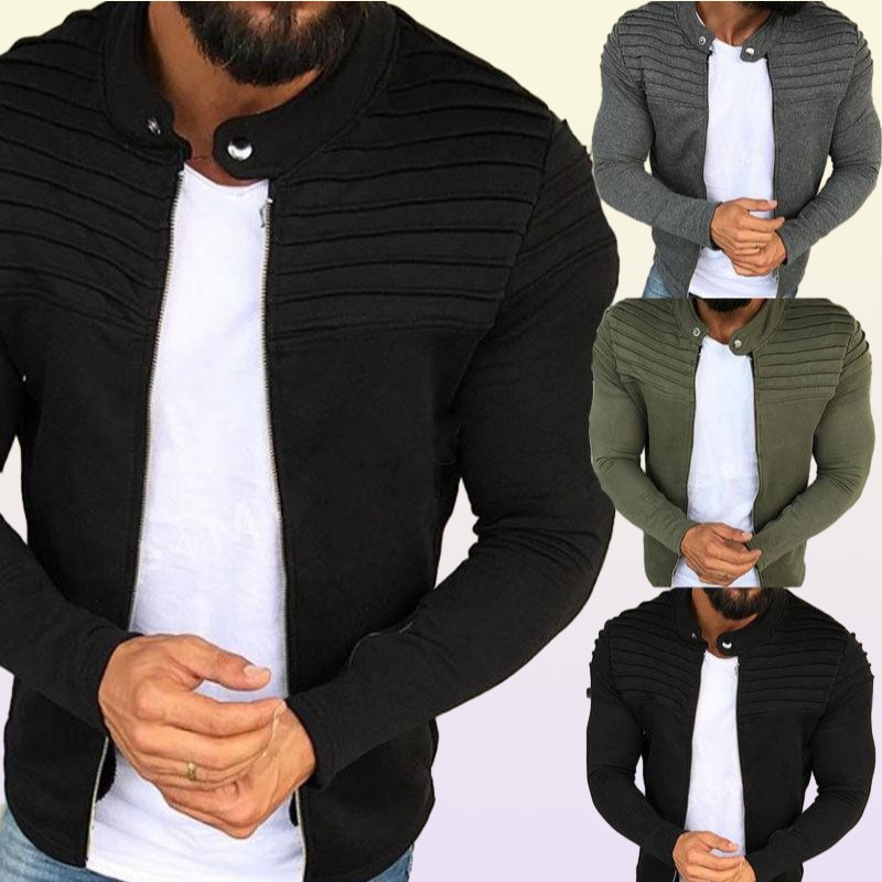 Men039s Jackets Winter Slim Fit Warm Coat Moto Biker Stylish Cool Muscle Jacket Outwear Crop Tops Plus Size M3XL6609791