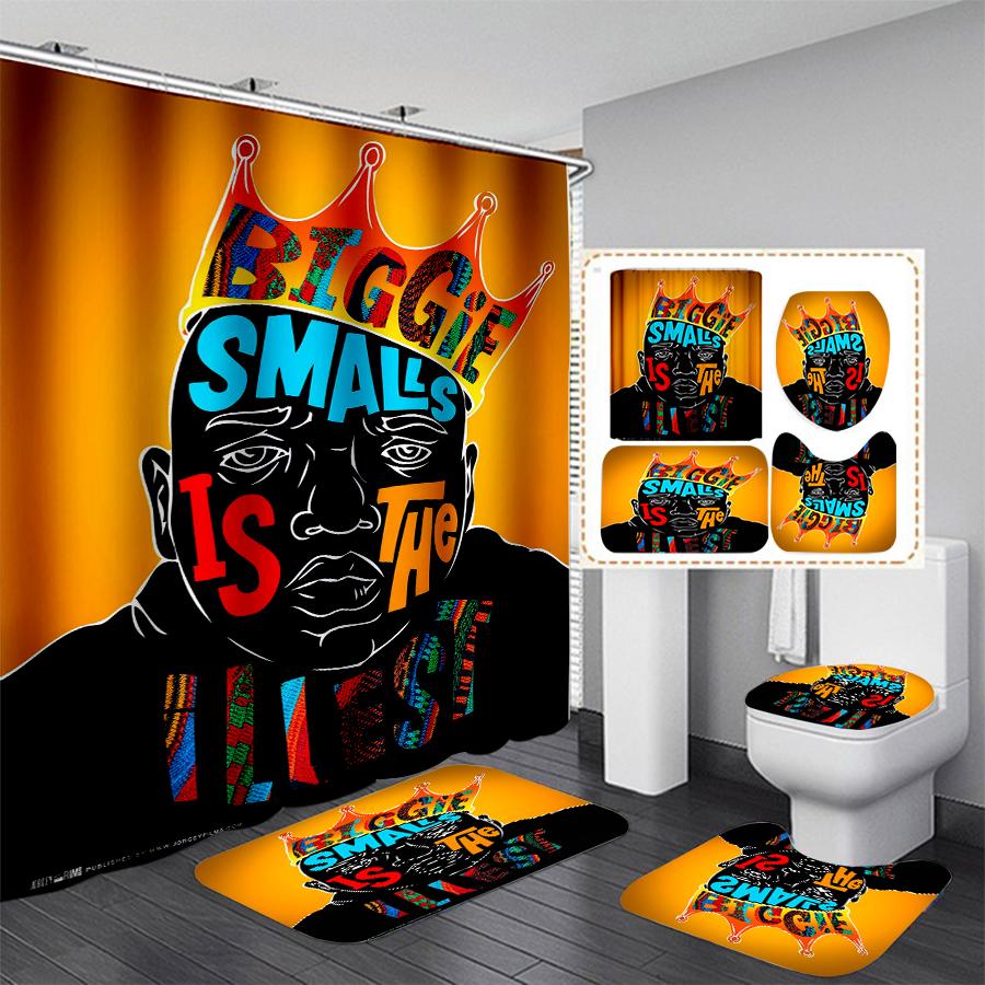 Organization The Notorious B.I.G. Biggie Samlls 3D Shower Curtain Waterproof Bathroom Curtain Antislip Bath Mat Set Toilet Rugs Carpet
Organization The Notorious B.I.G. Biggie Samlls 3D Shower Curtain Waterproof Bathroom Curtain Antislip Bath Mat Set Toilet Rugs Carpet