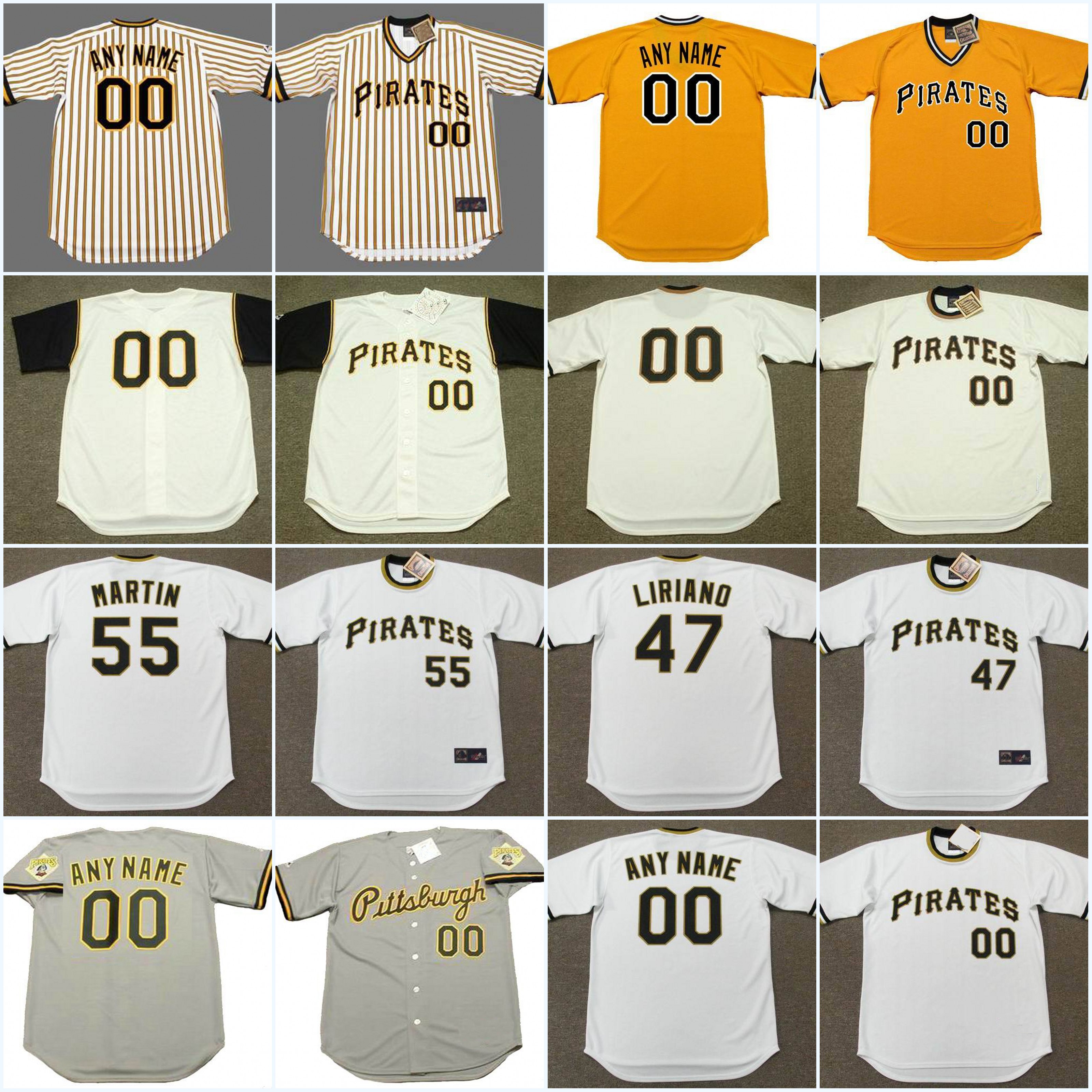 Custom Vintage 22 McCUTCHEN 21 ROBERTO CLEMENTE Pittsburgh 1992 Baseball Jersey AL OLIVER TONY PENA BARRY BONDS WILLIE STARGELL JAY BELL JIM LEYLAND