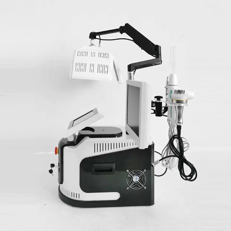 Professional Hair Scalp Treatment Machine with Hair Follicle Detection Analysis Hair Regrowth Machine Scalp Massager 650nm Diode Laser Salon Device