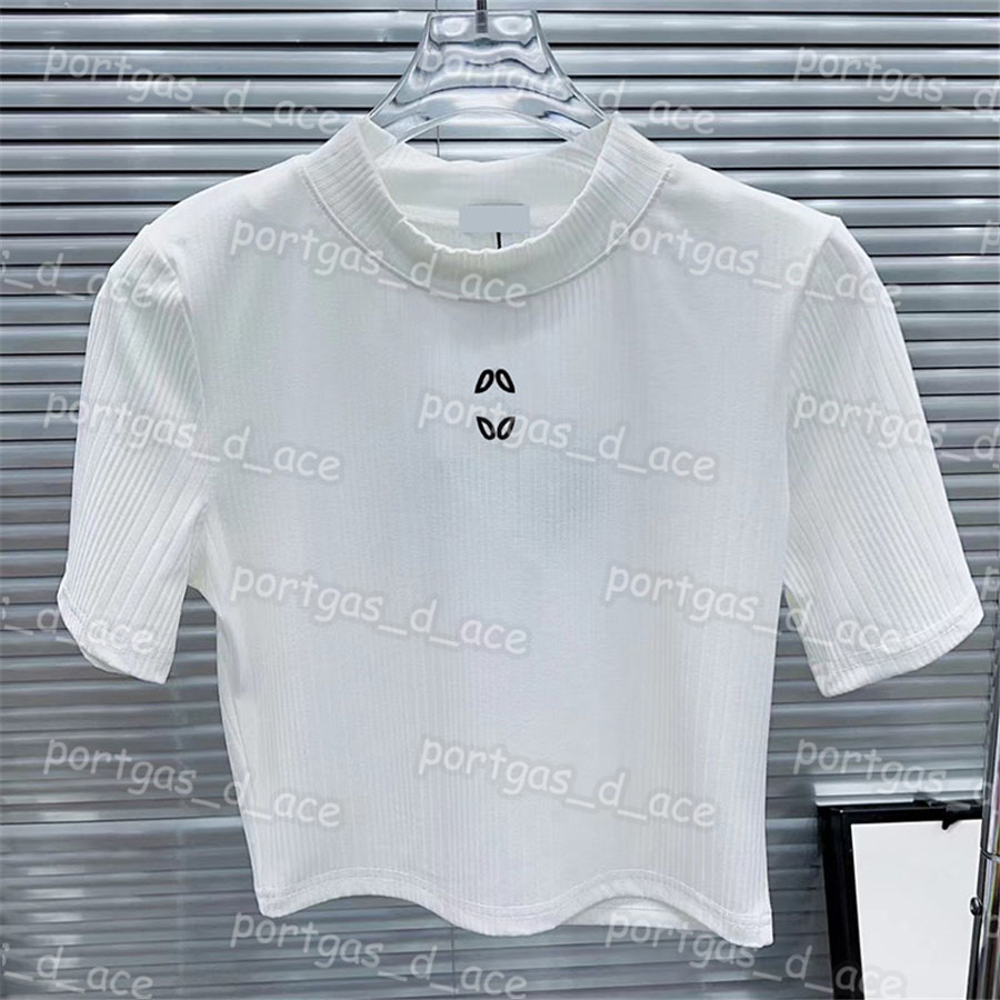 Embroidered Women T Shirts Short Stretchy Knitted Tops Short Sleeve Summer Spring T Shirt, White with label *0420
Embroidered Women T Shirts Short Stretchy Knitted Tops Short Sleeve Summer Spring T Shirt, White with label *0420