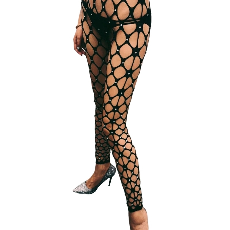 Sexy Sock Hollow Fishnet Tights Footless Pantyhose Mesh Stockings 230427