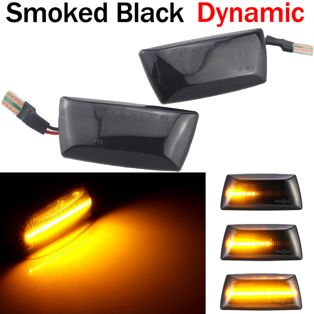 For Opel Insignia Astra H Corsa D Zafira B For Chevrolet Cruze Led Dynamic Side Marker Turn Signal Light Sequential Blinker Lamp