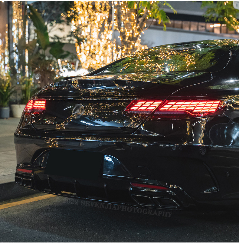 Auto Taillight Rear Lamp For BENZ S Class Coupe Retrofit LED Driving Light Brake Light Turn Signal Assembly