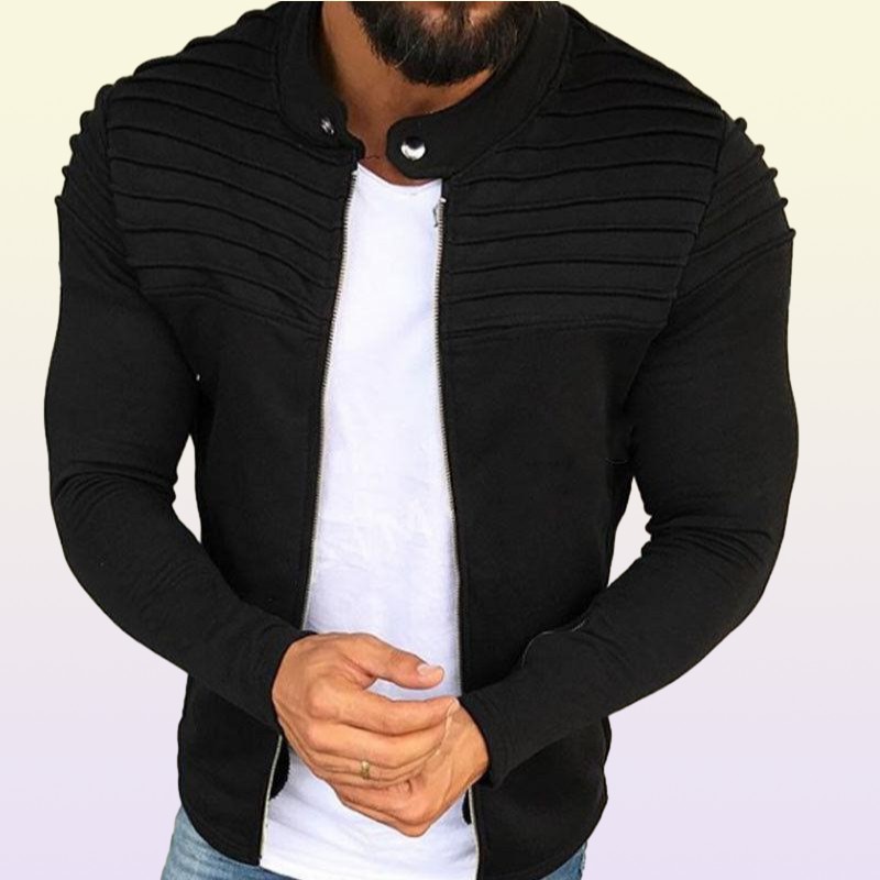 Men039s Jackets Winter Slim Fit Warm Coat Moto Biker Stylish Cool Muscle Jacket Outwear Crop Tops Plus Size M3XL6609791